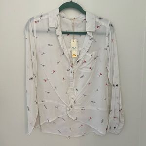 C&C California cocktail printed shirt